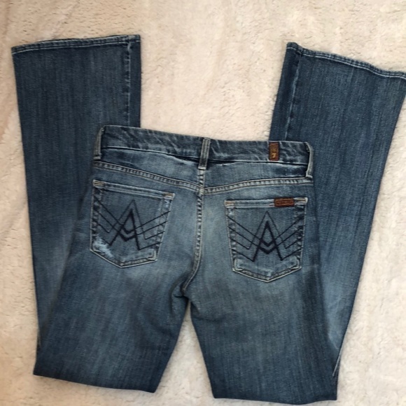𝅺brand new 7 for all mankind A pocket faded jeans - Picture 6 of 10